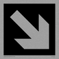 DV1053: diagonal arrow only sign