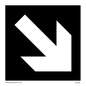 DV1053: diagonal arrow only sign