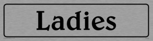 DV1056: ladies - toilet door sign