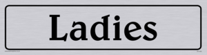 DV1056: ladies - toilet door sign
