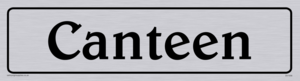 DV1058: canteen - door sign