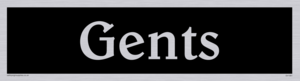 DV1061: gents - toilet door sign