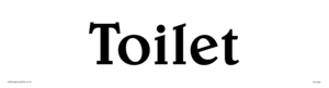 DV1064: toilet - door sign