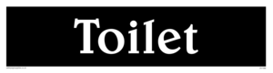 DV1066: toilet - door sign