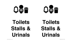 DV10664: Toilets: Stalls and Urinals with Sanitary bins