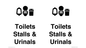 DV10664: Toilets: Stalls and Urinals with Sanitary bins