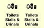 DV10664: Toilets: Stalls and Urinals with Sanitary bins