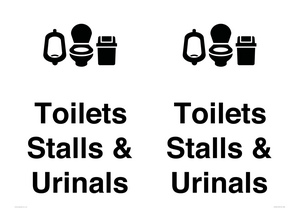 DV10664: Toilets: Stalls and Urinals with Sanitary bins