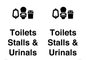 DV10664: Toilets: Stalls and Urinals with Sanitary bins
