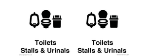 DV10664: Toilets: Stalls and Urinals with Sanitary bins