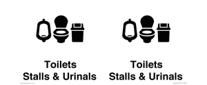 DV10664: Toilets: Stalls and Urinals with Sanitary bins