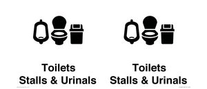 DV10664: Toilets: Stalls and Urinals with Sanitary bins