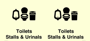 DV10664: Toilets: Stalls and Urinals with Sanitary bins