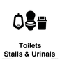 DV10664: Toilets: Stalls and Urinals with Sanitary bins