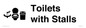 DV10666: Toilets: Stalls and Wash Basin with Sanitary Bin