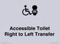 DV10668: Accessible Toilet with Right to Left Transfer