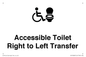 DV10668: Accessible Toilet with Right to Left Transfer