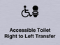 DV10668: Accessible Toilet with Right to Left Transfer