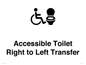 DV10668: Accessible Toilet with Right to Left Transfer