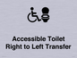 DV10668: Accessible Toilet with Right to Left Transfer