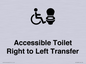 DV10668: Accessible Toilet with Right to Left Transfer
