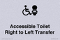 DV10668: Accessible Toilet with Right to Left Transfer
