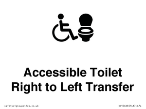 DV10668: Accessible Toilet with Right to Left Transfer