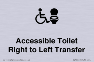 DV10668: Accessible Toilet with Right to Left Transfer