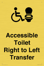 DV10668: Accessible Toilet with Right to Left Transfer