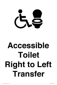 DV10668: Accessible Toilet with Right to Left Transfer