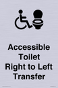 DV10668: Accessible Toilet with Right to Left Transfer