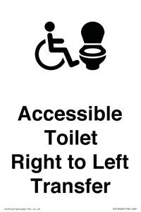 DV10668: Accessible Toilet with Right to Left Transfer