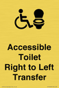 DV10668: Accessible Toilet with Right to Left Transfer