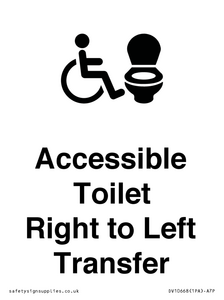 DV10668: Accessible Toilet with Right to Left Transfer