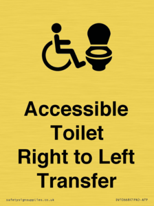 DV10668: Accessible Toilet with Right to Left Transfer