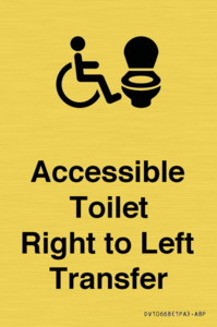 DV10668: Accessible Toilet with Right to Left Transfer
