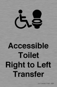 DV10668: Accessible Toilet with Right to Left Transfer