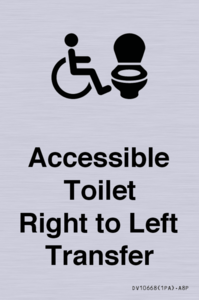 DV10668: Accessible Toilet with Right to Left Transfer