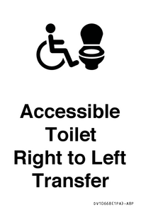 DV10668: Accessible Toilet with Right to Left Transfer