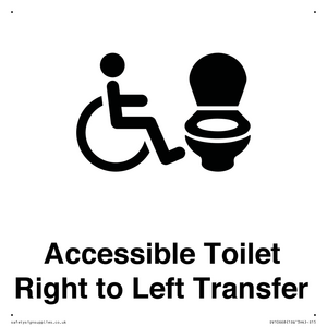 DV10668: Accessible Toilet with Right to Left Transfer