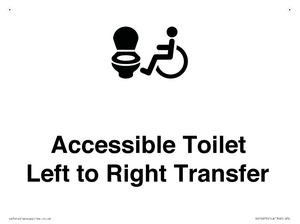 DV10670: Accessible Toilet with Left to Right Transfer