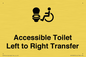 DV10670: Accessible Toilet with Left to Right Transfer
