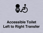 DV10670: Accessible Toilet with Left to Right Transfer