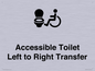 DV10670: Accessible Toilet with Left to Right Transfer