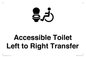 DV10670: Accessible Toilet with Left to Right Transfer