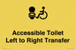 DV10670: Accessible Toilet with Left to Right Transfer