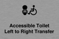 DV10670: Accessible Toilet with Left to Right Transfer