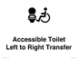 DV10670: Accessible Toilet with Left to Right Transfer
