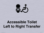 DV10670: Accessible Toilet with Left to Right Transfer