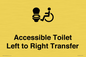 DV10670: Accessible Toilet with Left to Right Transfer